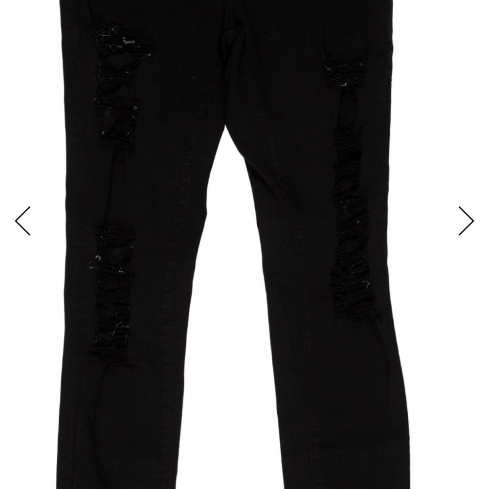 Black Distressed Jeans